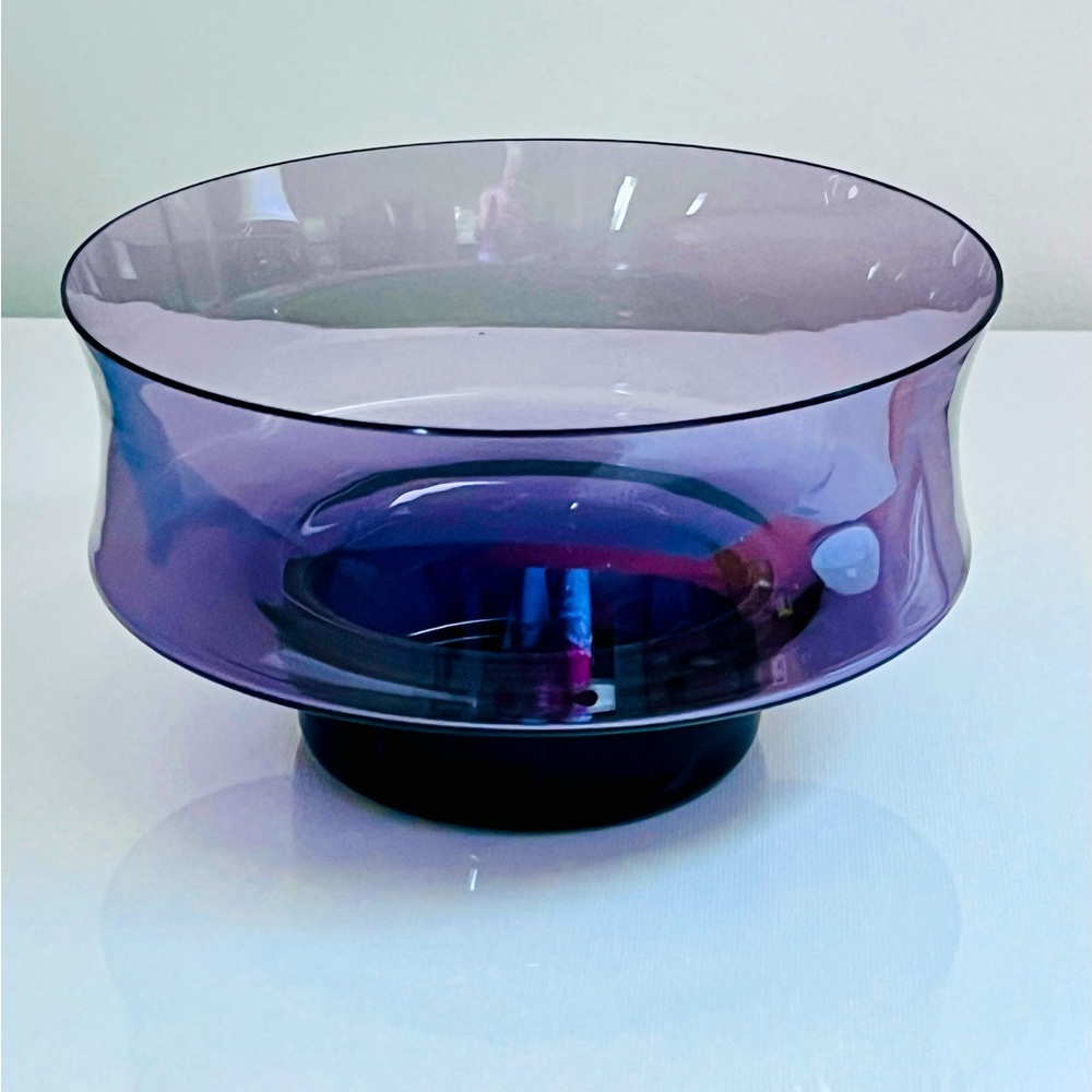 Lavender Block Chromatics Glass Bowl